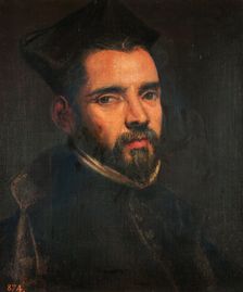 A Jesuit, mid-late 16th century. Creator: Jacopo Tintoretto