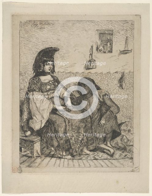 A Jewish Bride in Tangier, 1833., 1833. Creator: Eugene Delacroix.