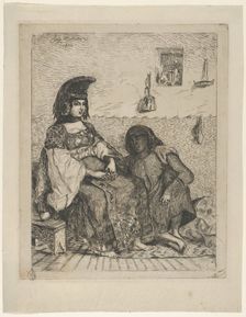 A Jewish Bride in Tangier, 1833., 1833. Creator: Eugene Delacroix