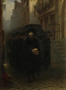 A Jewish Funeral, 1860-1899. Creator: Hendricus Jacobus Burgers