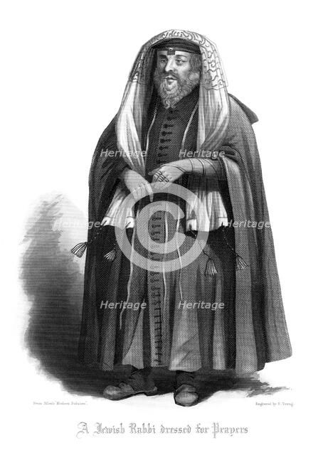 'A Jewish Rabbi Dressed for Prayers'.Artist: R Young