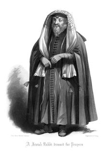 A Jewish Rabbi Dressed for Prayers Artist: R Young