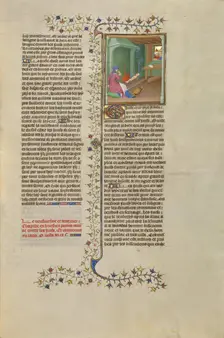 A Jewish Woman Devouring Her Child during the Siege of Jerusalem, about 1413-1415. Creators: Boucicaut Master, Workshop of the Boucicaut Master