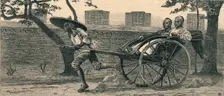 A "Jinriksha", or Chinese hand-carriage c1883. Creator: Unknown