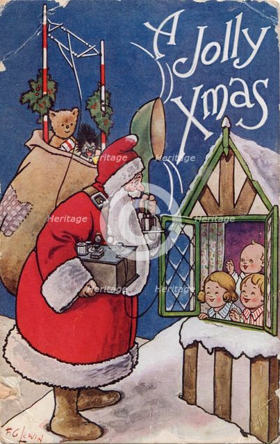 A Jolly Xmas, 1934. Creator: Frederick George Lewin.