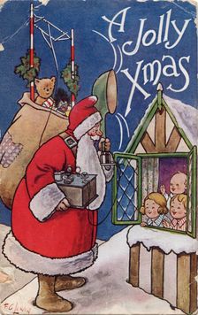 A Jolly Xmas, 1934. Creator: Frederick George Lewin