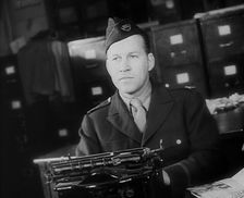 A Journalist at Work, 1943. Creator: British Pathe Ltd