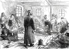 A Journey into the Herzegovina: Insurgent Hospital at Grahovo, 1876. Creator: C.R.