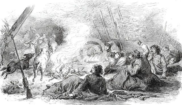 A Journey into the Herzegovina: Sleeping under Difficulties...1876. Creator: Unknown.