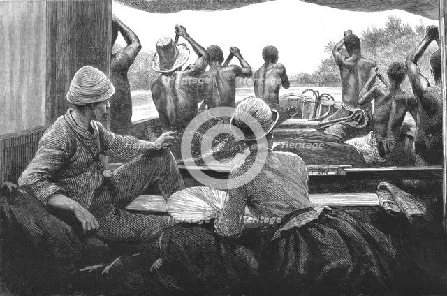 ''A Journey up the Quilimane River Nyasa-land, on a Kwakwa Boat', 1890. Creator: Unknown.