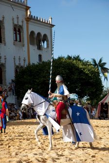 A jousting knight, Sintra, Portugal, 2009. Creator: Samuel Magal
