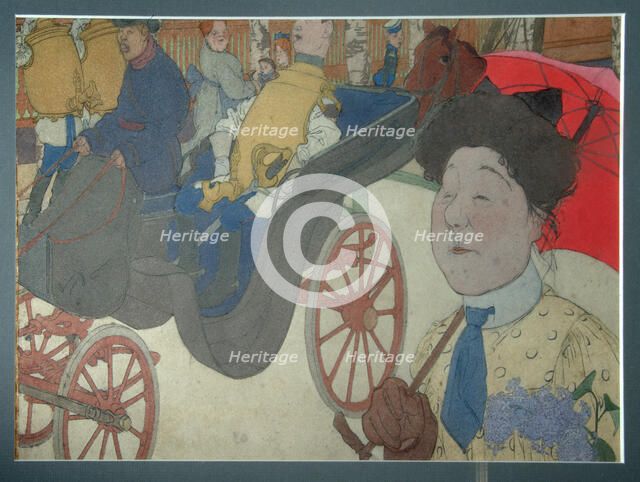 A Jutland Sheperd on the Moors, 1855. Artist: Vermehren, Frederik (1823-1910)