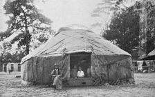 A Kalmyk dwelling and its inhabitants, 1912