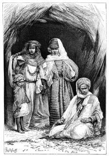 A Khumir man, woman and child, North Africa, 1895. Creator: Ivan Pranishnikoff