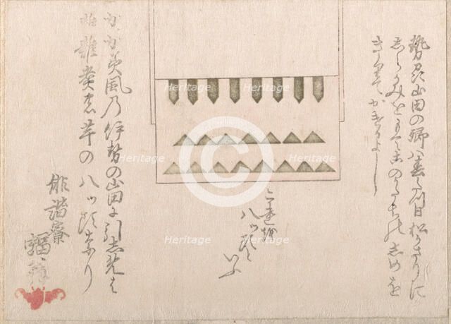 A Kind of Religious Paper Decoration, 18th-19th century. Creator: Haikairyo Henpuku.