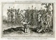 A King of Florida consulting his Magician previous to his going to Battle c1760