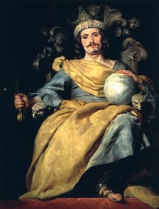 A King of Spain oil on canvas by Alonso Cano