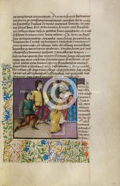 A King at Court, about 1460-1470. Creator: Unknown.