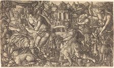 A King and Diana Receiving Huntsmen, probably c. 1547/1555. Creator: Jean Duvet
