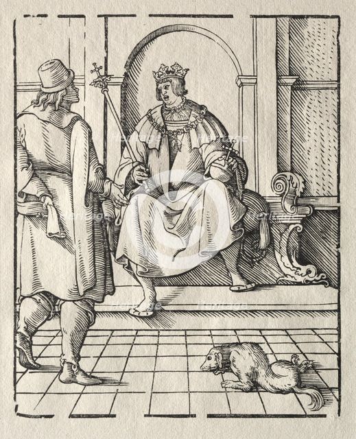 A king Enthroned . Creator: Peter Flötner (German, 1485-1546).