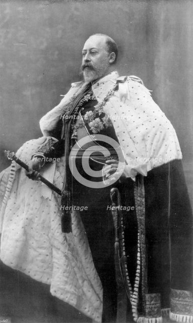 'A King the Whole World Mourns', 1910.Artist: Swain