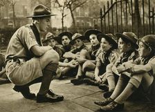 A King's Scout Taking to Boy Scouts from Gibraltar, London 1941 (1944). Creator: Unknown