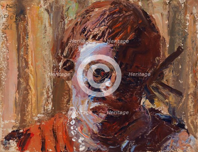 A Kikuyu Man, 1909. Creator: Akseli Gallen-Kallela.