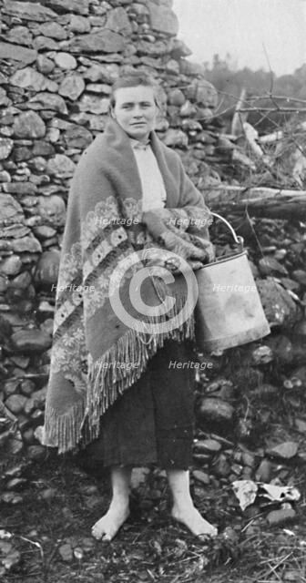 A Killarney peasant girl, Ireland, 1912. Artist: Unknown.