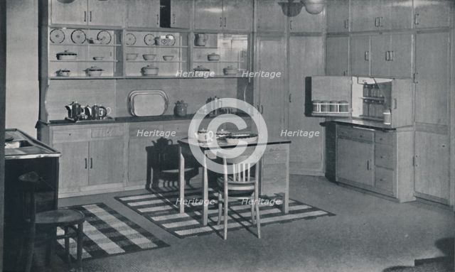 'A kitchen arranged and equipped by Heal & Son, Ltd. of London', 1942. Artist: Unknown.