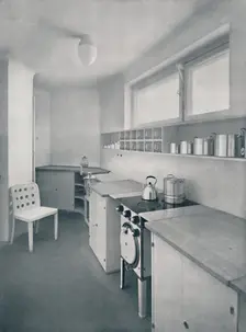 A kitchen designed by Professor Oswald Haerdtl, of Vienna 1935