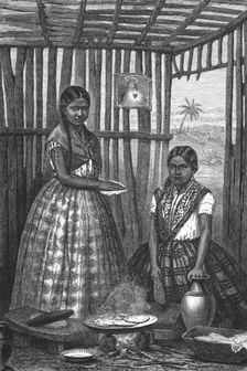 A Kitchen in the Tierra Caliente'; A zigzag journey through Mexico 1875. Creator: Thomas Mayne Reid