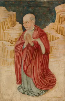 A kneeling canon, c1470-1490. Creator: Pier Francesco Fiorentino