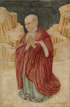 A kneeling canon, c1470-1490. Creator: Pier Francesco Fiorentino