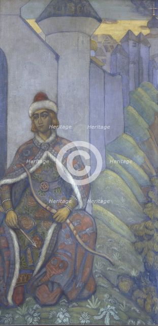 A Knight, 1910. Artist: Roerich, Nicholas (1874-1947)