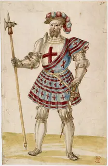 A knight with a pole-hammer, early 16th century. Creator: Unknown