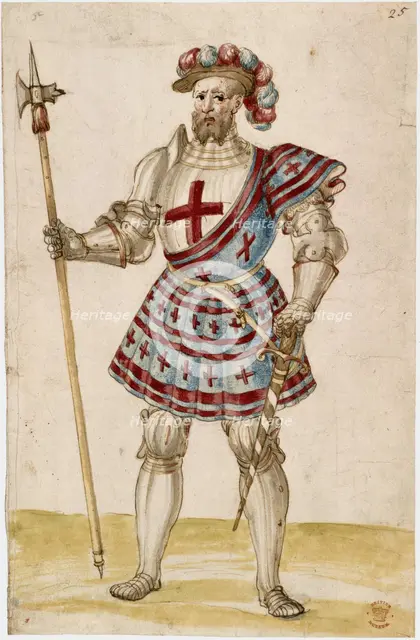 A knight with a pole-hammer, early 16th century. Creator: Unknown.