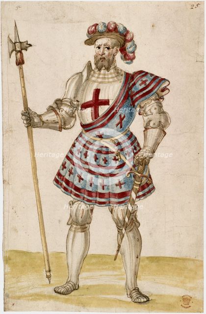 A knight with a pole-hammer, early 16th century. Creator: Unknown.