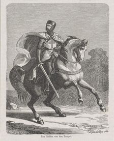 A Knight Templar, ca 1860. Creator: De Doncker (Dedonker), Victor (1827-1881)