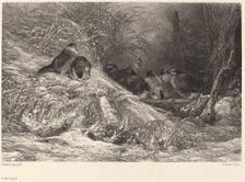 A l'abri du givre. Creator: Karl Bodmer