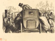 À l'Exposition Universelle: L'Étranger trouve toutes les facilités désirables..., 1867. Creator: Julien Antoine Peulot