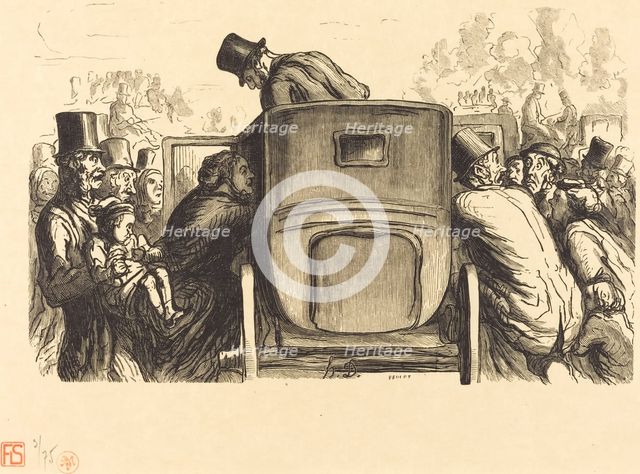 À l'Exposition Universelle: L'Étranger trouve toutes les facilités désirables..., 1867. Creator: Julien Antoine Peulot.