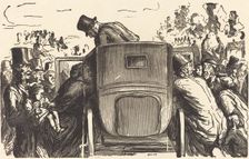 À l'Exposition Universelle: L'Étranger trouve toutes les facilités désirables..., 1867. Creator: Julien Antoine Peulot