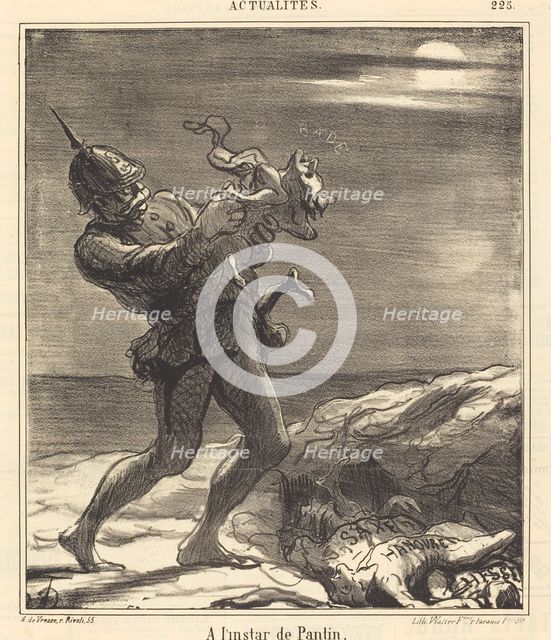 A l'instar de Pantin, 1869. Creator: Honore Daumier.