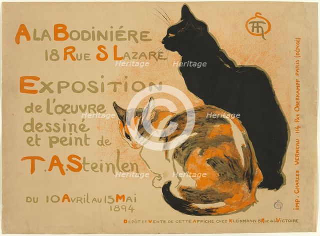 À la Bodiniére, 1894. Creator: Theophile Alexandre Steinlen.