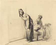 A la Conference de la Paix, 1914/1919. Creator: Jean Louis Forain