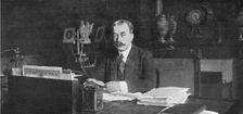 A la conference economique des allies; M. Clementel, ministre du Commerce..., 1916. Creator: Jean Clair-Guyot