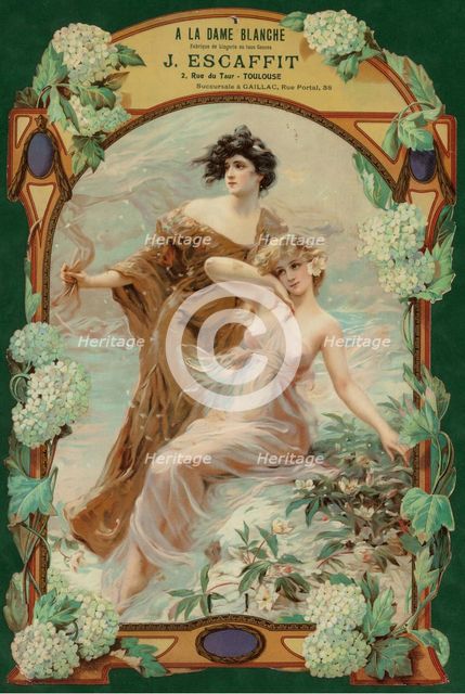 A La Dame Blanche. Fabrique de Lingerie, c. 1900.
