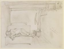 A la Ferme de Maladrie, 1858. Creator: James Abbott McNeill Whistler