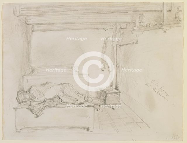 A la Ferme de Maladrie, 1858. Creator: James Abbott McNeill Whistler.