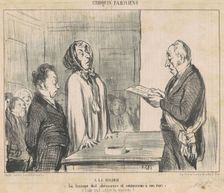 À la Mairie, 1854. Creator: Honore Daumier